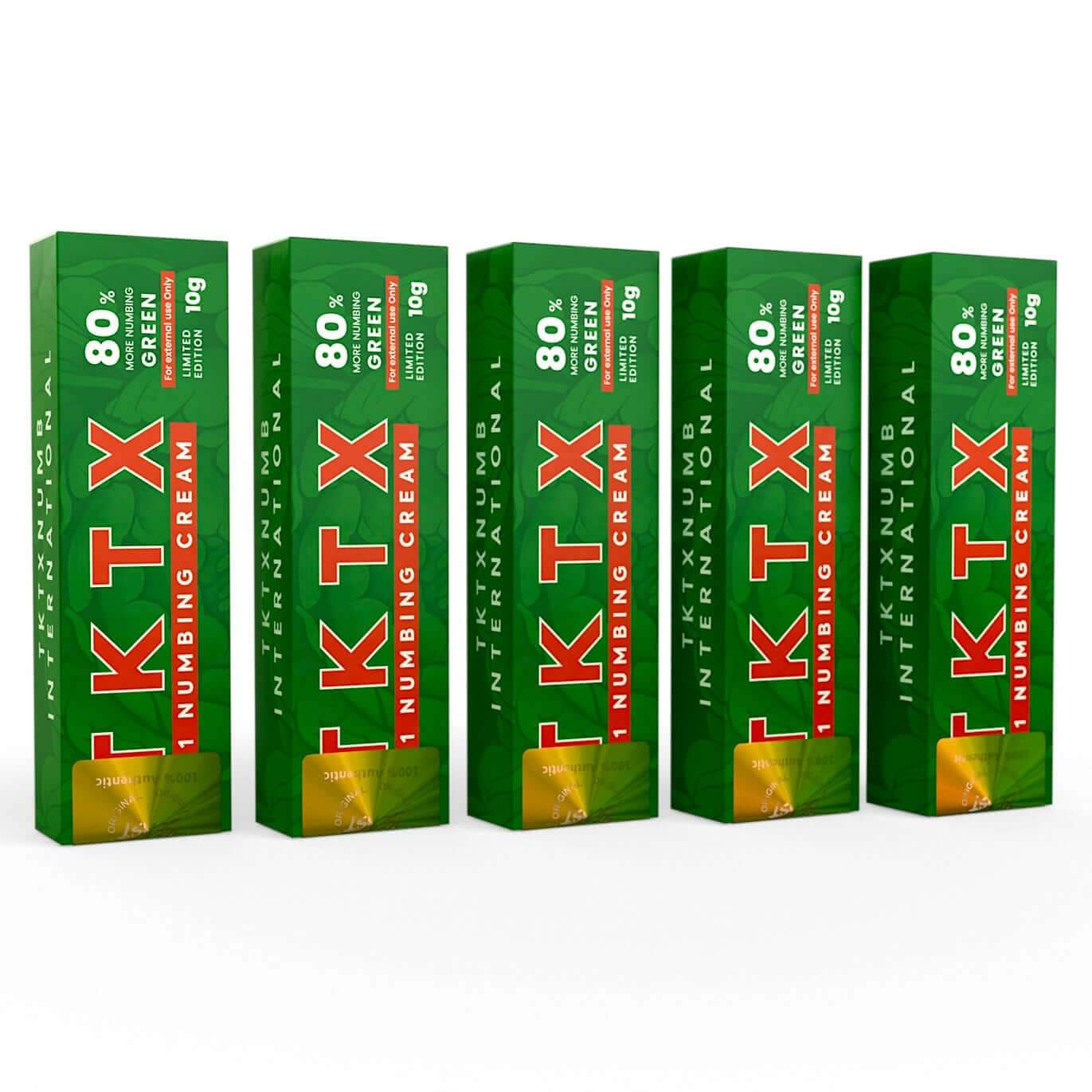 TKTX Numbing Cream Green 80% for tattooing and cosmetic procedures 5 pack